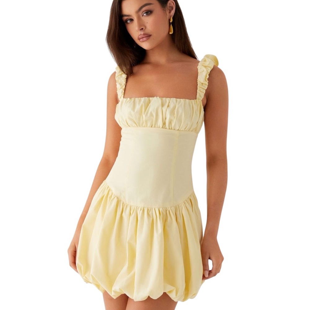 Peppermayo Clove Bubble Hem Mini Dress